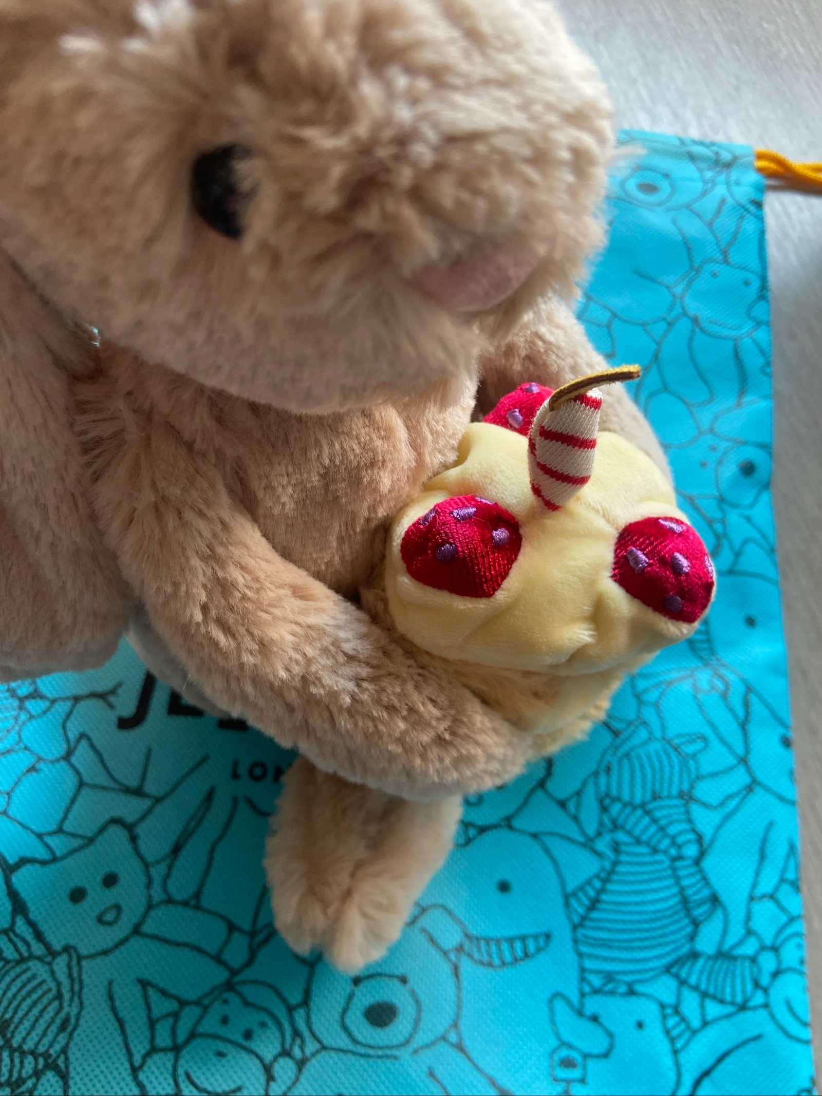 Jellycat rabbit with birthday cake new – photo 2